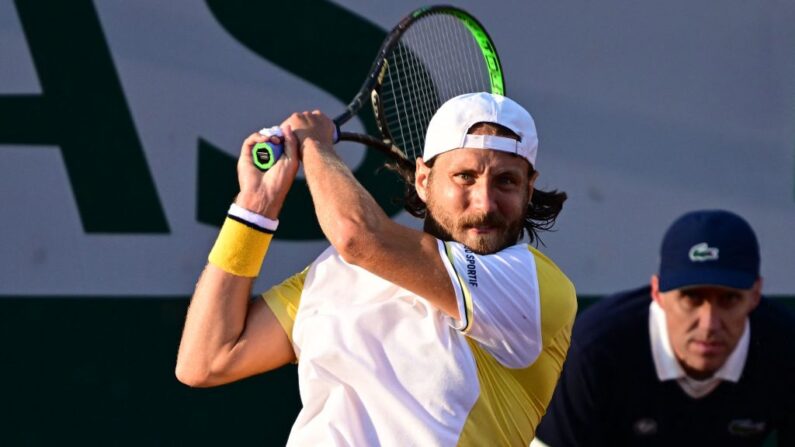 Le tennisman français Lucas Pouille. (Photo par EMMANUEL DUNAND/AFP via Getty Images)