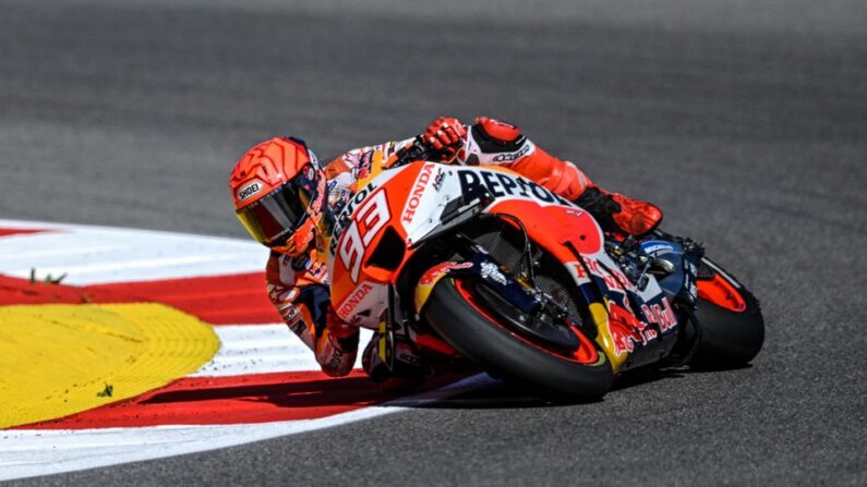 Un pilote du MotoGP. (Photo par PATRICIA DE MELO MOREIRA/AFP via Getty Images)