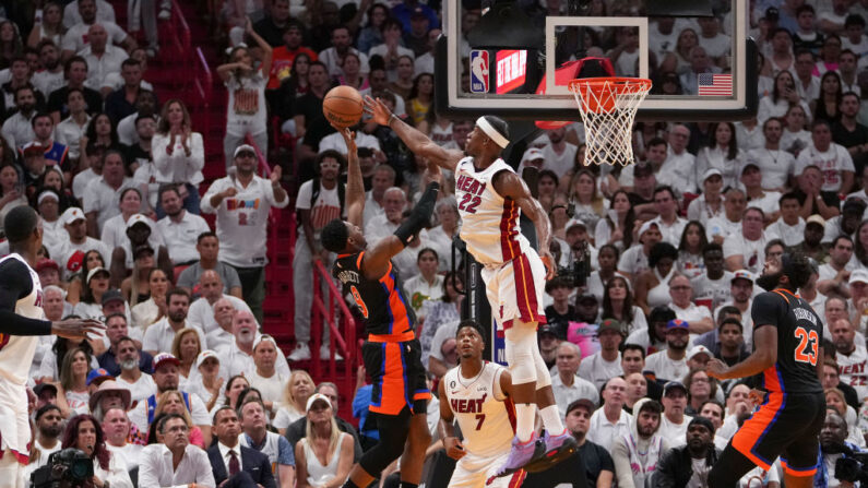 Miami n'est plus qu'à une victoire de la finale de conférence Est, après celle remportée à domicile contre New York. (Photo by Eric Espada/Getty Images)