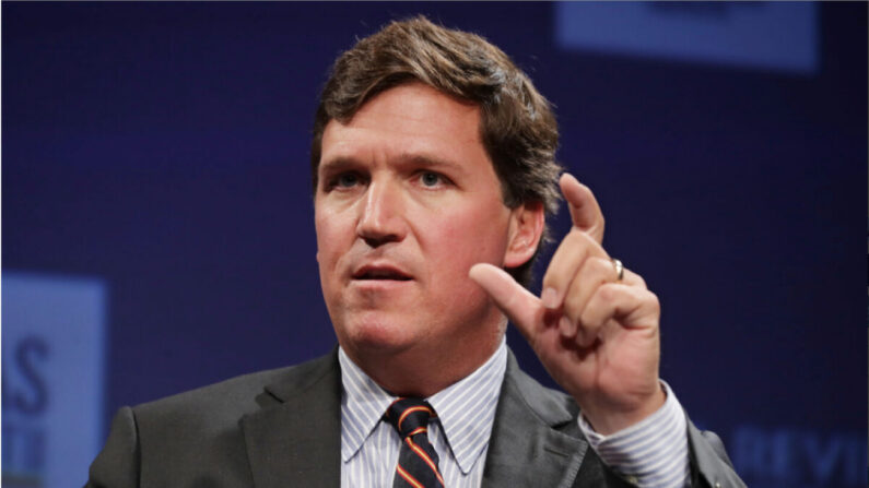 Tucker Carlson, animateur de Fox News, prend la parole à Washington, le 29 mars 2019. (Chip Somodevilla/Getty Images)