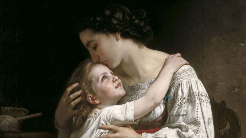 Détail "Le Lever", 1865, par William Adolphe Bouguereau. Huile sur toile. Collection privée. (Domaine public)