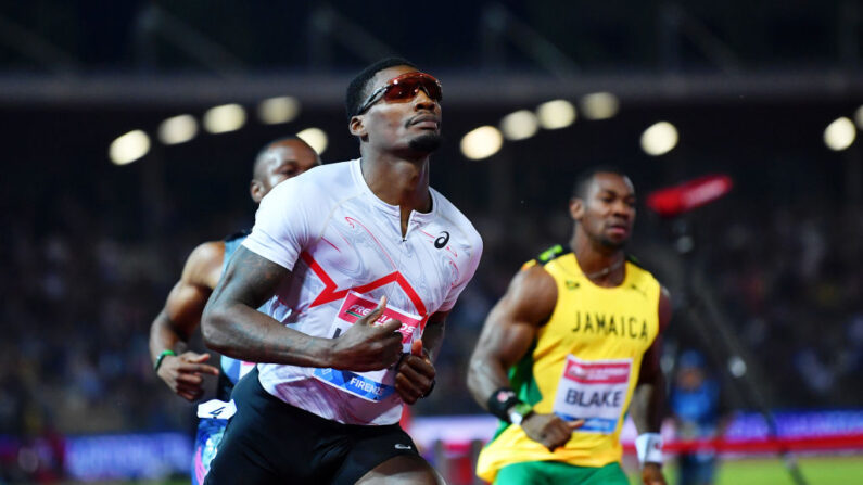 L'Américain Fred Kerley, impérial sur 100 mètres. (Photo by Valerio Pennicino/Getty Images)