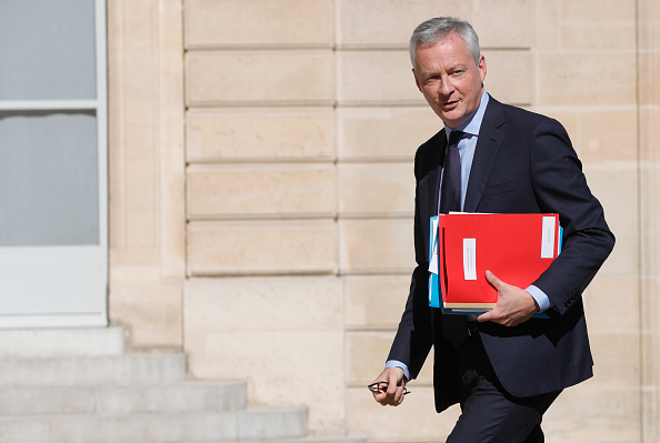 Le ministre de l’Économie, des Finances et de la Souveraineté industrielle et numérique Bruno Le Maire. (GEOFFROY VAN DER HASSELT/AFP via Getty Images)