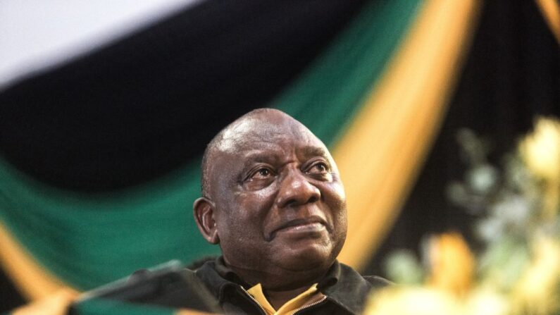 Le président sud-africain Cyril Ramaphosa. (Photo RAJESH JANTILAL/AFP via Getty Images)