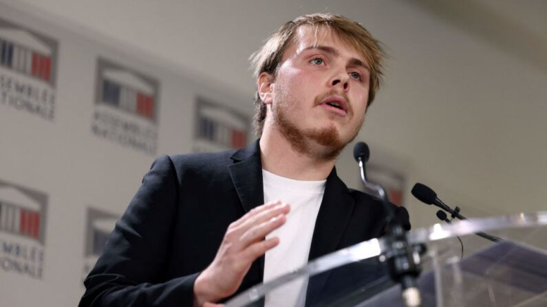 Le député de La France Insoumise (LFI) Louis Boyard. (Photo THOMAS SAMSON/AFP via Getty Images)