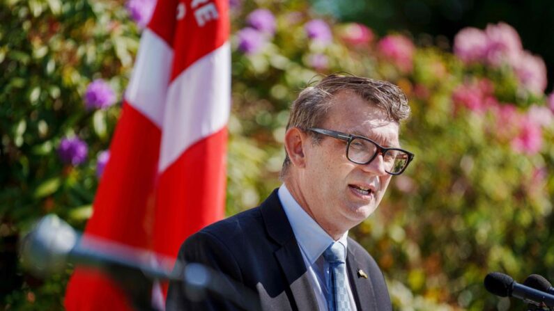 Le ministre de la Défense par intérim du Danemark Troels Lund Poulsen. (Photo LISELOTTE SABROE/Ritzau Scanpix/AFP via Getty Images)