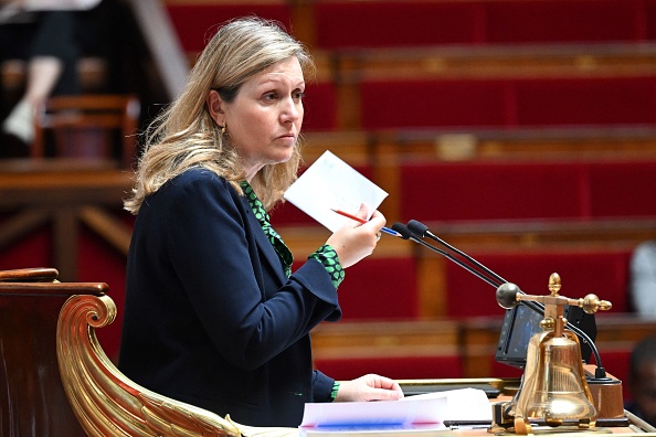 La présidente de l'Assemblée nationale Yael Braun-Pivet. (BERTRAND GUAY/AFP via Getty Images)