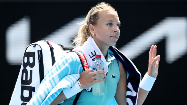 Anett Kontaveit de l'Estonie. (Photo Kelly Defina/Getty Images)