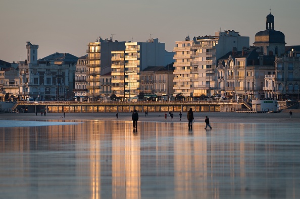 Les Sables d'Olonne. (JEAN-SEBASTIEN EVRARD/AFP via Getty Images)