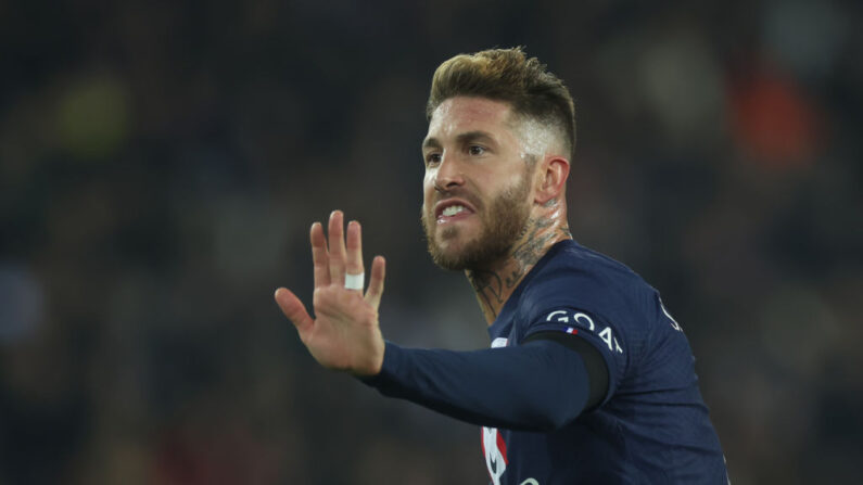 Sergio Ramos en partance du PSG, a annoncé vendredi, le club parisien. (Photo by Alex Grimm/Getty Images)