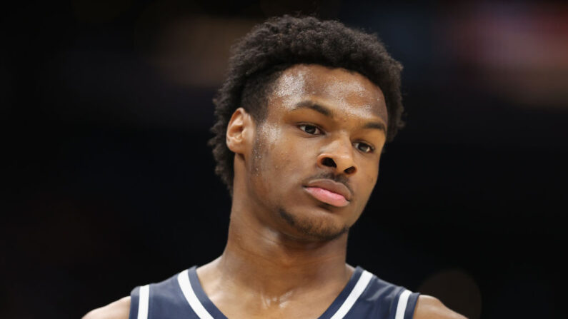 Bronny James, est dans un état stable après avoir subi lundi un arrêt cardiaque lors d'un entraînement avec son équipe de basket-ball. (Photo by Christian Petersen/Getty Images)