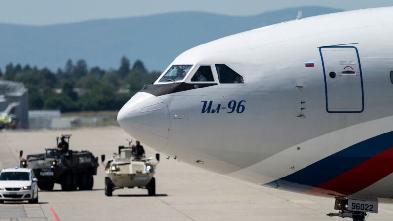 Avion Ilyushin Il-96, Illustration. (Photo ALESSANDRO DELLA VALLE/POOL/AFP via Getty Images)