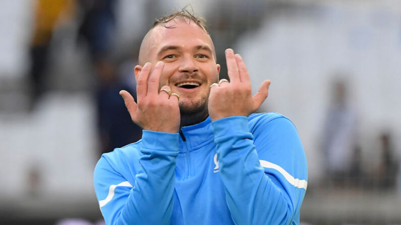 Le rappeur français Jul. (Photo NICOLAS TUCAT/AFP via Getty Images)