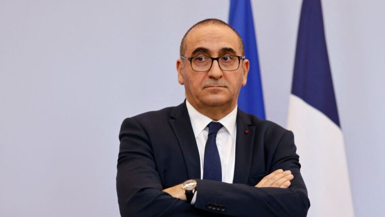 Le préfet de police de Paris, Laurent Nuñez. (Photo LUDOVIC MARIN/AFP via Getty Images)