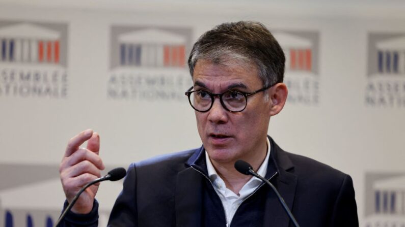 « Cette tribune n’est signée que par les dirigeants de LFI. Elle n’engage que leur mouvement » a déclaré Olivier Faure, premier secrétaire du Parti socialiste. (Photo LUDOVIC MARIN/AFP via Getty Images)