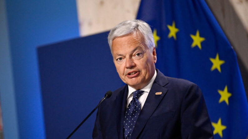 Le commissaire européen à la Justice Didier Reynders. (Photo PONTUS LUNDAHL/TT NEWS AGENCY/AFP via Getty Images)