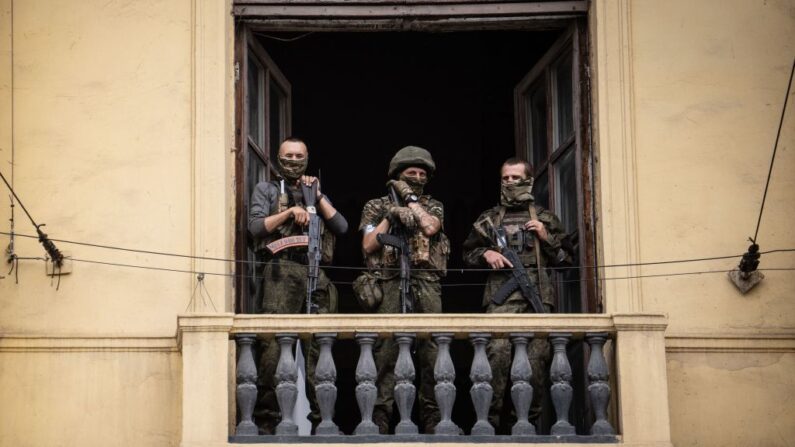 Les mercenaires du groupe Wagner menacent la stabilité de Varsovie et Vilnius. (Photo : ROMAN ROMOKHOV/AFP via Getty Images)