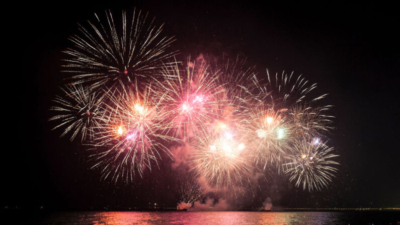 La Baie des Anges, à Nice, le 13 juillet 2023.  (Photo by VALERY HACHE/AFP via Getty Images)