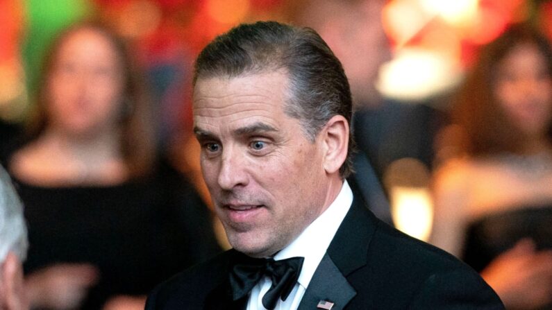 Hunter Biden arrive pour porter un toast lors d'un dîner d'État officiel en l'honneur du Premier ministre indien Narendra Modi, à la Maison Blanche, le 22 juin 2023. (Stefani Reynolds/AFP via Getty Images)