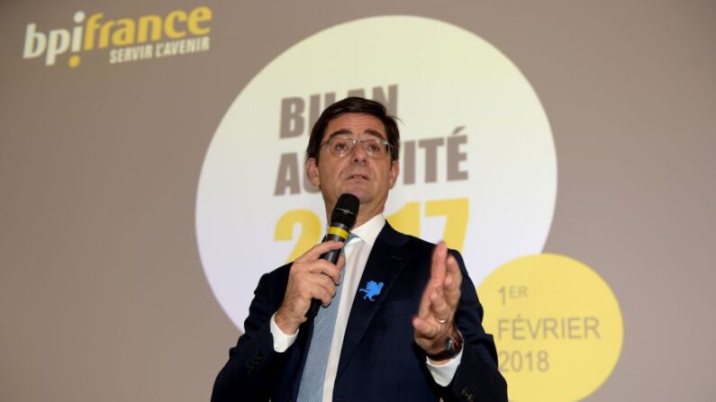 Nicolas Dufourcq, directeur général de la Banque publique d'investissement. (Photo : ERIC PIERMONT/AFP via Getty Images)