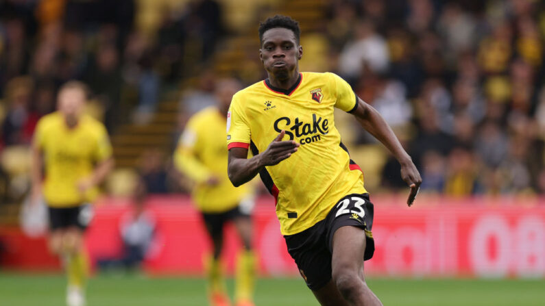 Ismaïla Sarr s'est engagé avec l'Olympique de Marseille en provenance de Watford. (Photo by Richard Heathcote/Getty Images)