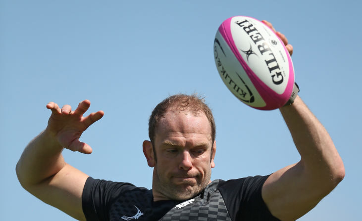 Alun Wyn Jones, l'ancien capitaine du pays de Galles et emblématique deuxième ligne. (Photo by Steve Bardens/Getty Images for Barbarians)