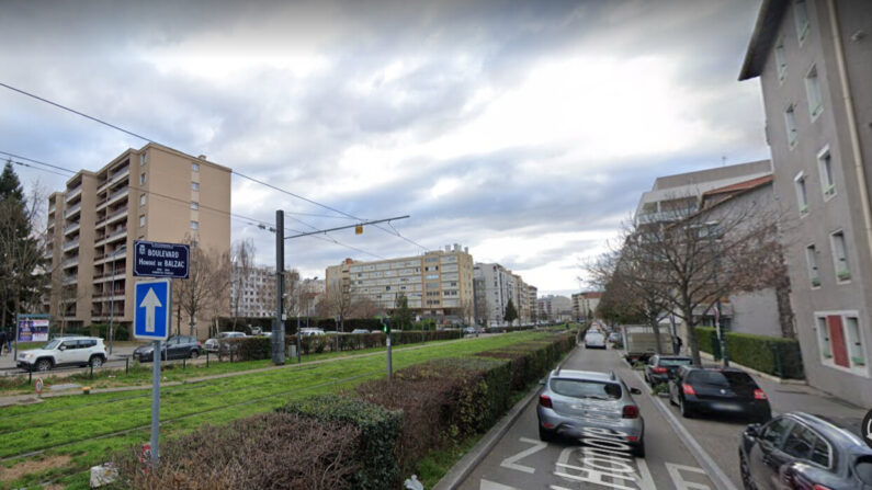 Bd Honoré de Balzac, à Villeurbanne (Auvergne-Rhône-Alpes) (Capture d’écran Google Maps). 