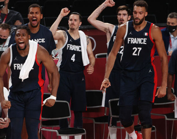 L'équipe de France de basket est en grande forme, et elle l'a montré en dominant avec brio la Lituanie 90-72) mercredi à Orléans. (Photo : Ezra Shaw/Getty Images)