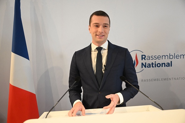 Le président du RN Jordan Bardella. (Photo EMMANUEL DUNAND/AFP via Getty Images)