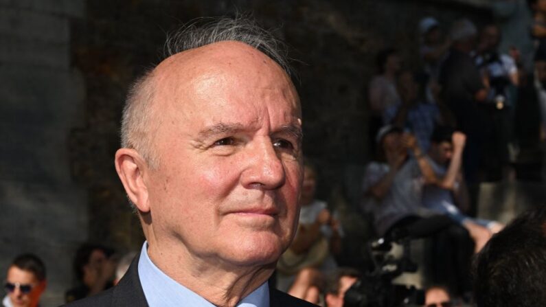 Jean-Louis Georgelin, ancien chef d'état-major des armées, directeur général de l'établissement public chargé de la conservation et de la restauration de la cathédrale Notre-Dame de Paris. (Photo STEFANO RELLANDINI/AFP via Getty Images)