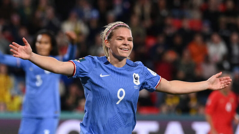 Eugénie Le Sommer, le 8 août 2023. (Photo: FRANCK FIFE/AFP via Getty Images)