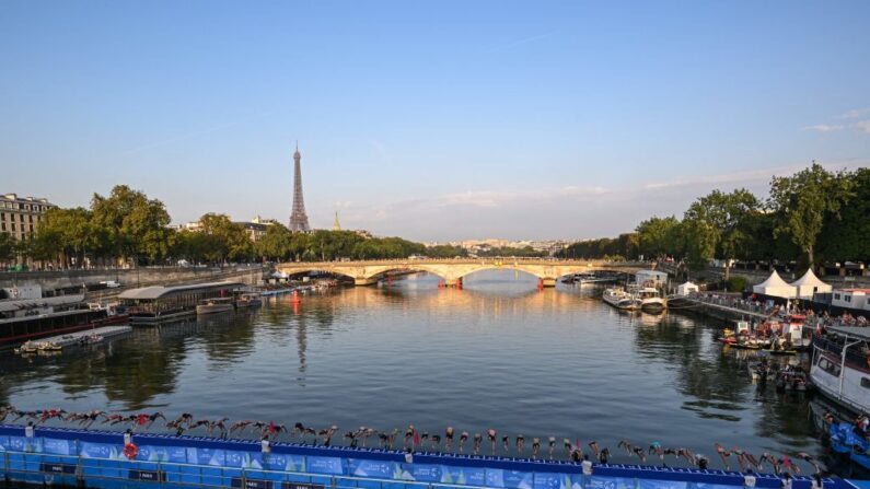 Après l'annulation aujourd'hui des épreuves de natation du test event de para-triathlon, une nouvelle réunion se tiendra demain matin (dimanche) pour déterminer la qualité de l'eau et si l'épreuve du relais mixte pourra se tenir. (Photo BERTRAND GUAY/AFP via Getty Images)