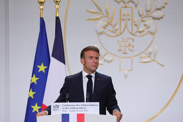 Le président Emmanuel Macron. (Photo TERESA SUAREZ/POOL/AFP via Getty Images)