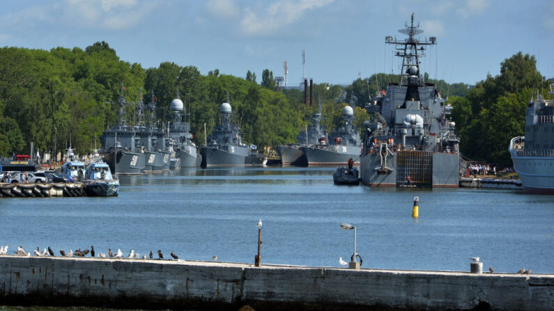 Illustration d'une base militaires russes à Baltiysk. (Photo VASILY MAXIMOV/AFP via Getty Images)