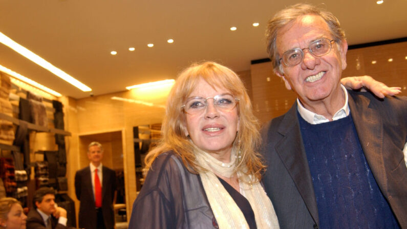 Antonella Lualdi et Enrico Lucherini, le 19 mai 2005. (Photo: Franco Origlia/Getty Images)