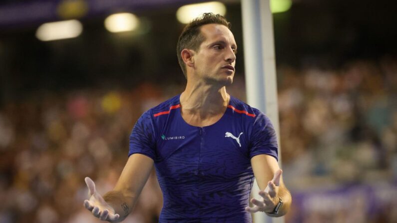 Renaud Lavillenie, forfait pour les Mondiaux de Budapest (19-27 août) en raison d'une blessure à un ischio-jambier. (Photo : VIRGINIE LEFOUR/BELGA MAG/AFP via Getty Images)