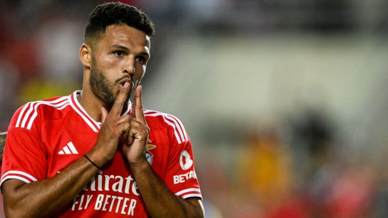 L'attaquant portugais Gonçalo Ramos s'est engagé avec le PSG.(Photo : PATRICIA DE MELO MOREIRA/AFP via Getty Images)