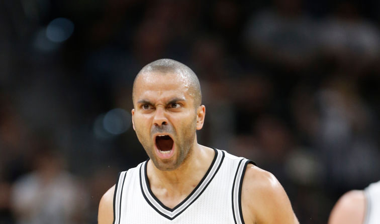 Tony Parker sera officiellement intronisé samedi au Panthéon du basket américain. (Photo : Ronald Cortes/Getty Images)