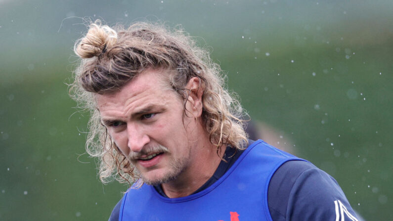 Le deuxième ligne Bastien Chalureau, appelé en équipe de France pour remplacer son coéquipier en club Paul Willemse. (Photo : GEOFFROY VAN DER HASSELT/AFP via Getty Images)