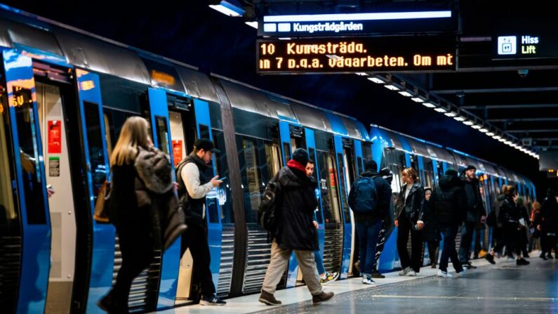 « L'élan a été déplacé des rames et le trafic peut reprendre. » (Photo JONATHAN NACKSTRAND/AFP via Getty Images)