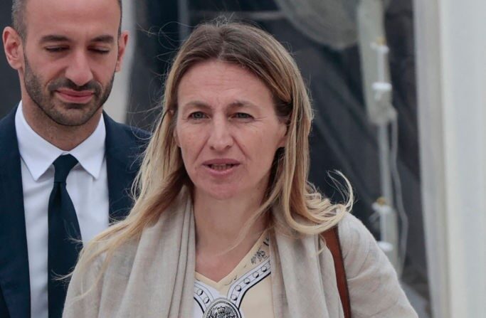 La députée Renaissance Astrid Panosyan-Bouvet. (Photo GEOFFROY VAN DER HASSELT/AFP via Getty Images)