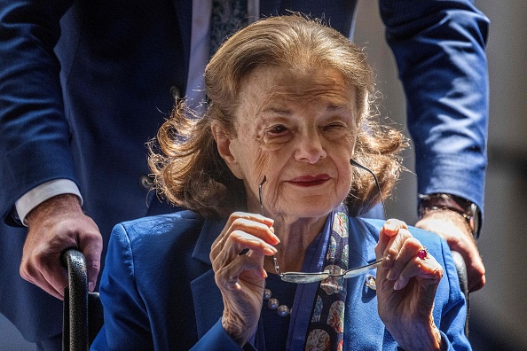 La sénatrice américaine Dianne Feinstein à une réunion de la commission judiciaire du Sénat, à Washington, le 11 mai 2023. (Photo JIM WATSON/AFP via Getty Images)