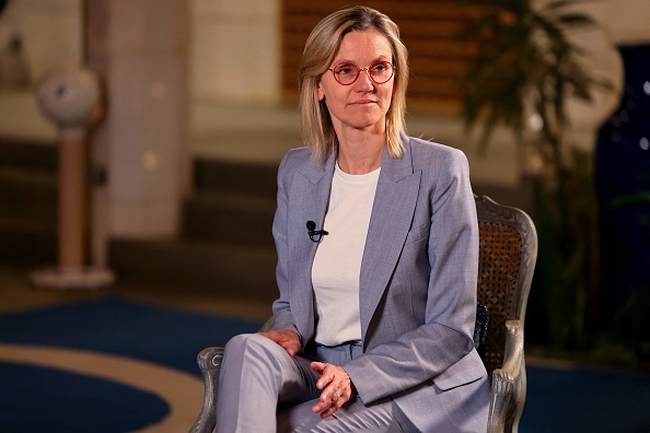 La ministre de la Transition énergétique Agnès Pannier-Runacher. (Photo FAYEZ NURELDINE/AFP via Getty Images)