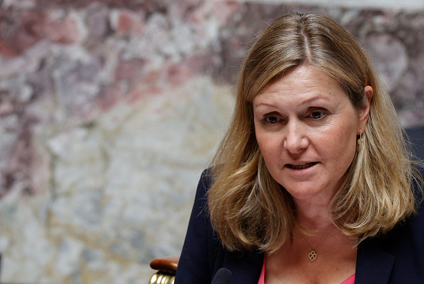 La présidente de l'Assemblée nationale Yaël Braun-Pivet. (Photo GEOFFROY VAN DER HASSELT/AFP via Getty Images)