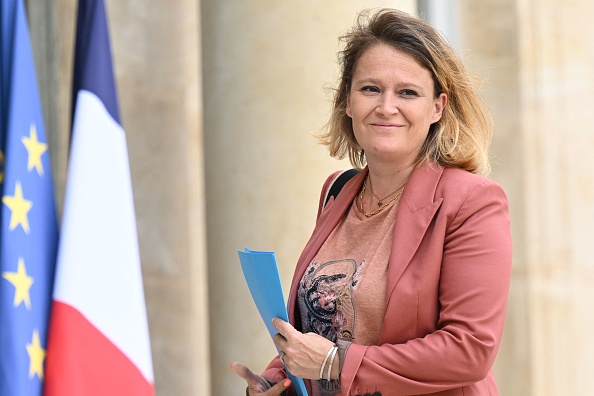 La ministre déléguée chargée des PME, du Commerce et de l'Artisanat Olivia Grégoire. (Photo BERTRAND GUAY/AFP via Getty Images)