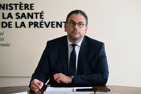 Le ministre de la Santé Aurélien Rousseau. (Photo BERTRAND GUAY/AFP via Getty Images)