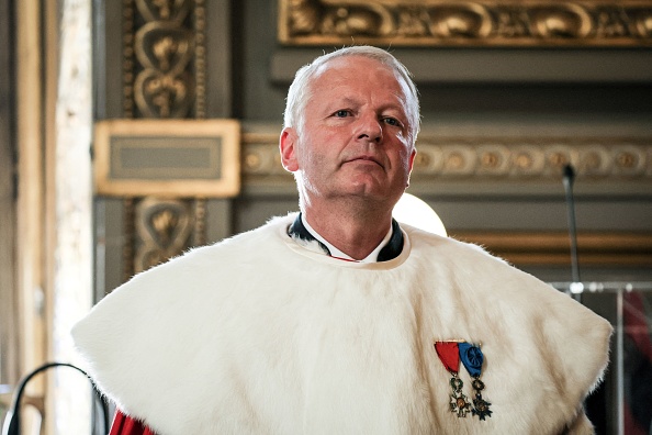 Le nouveau procureur général de la Cour de cassation Rémy Heitz assiste à la cérémonie de sa présentation à Paris, le 8 septembre 2023. (Photo ALAIN JOCARD/AFP via Getty Images)