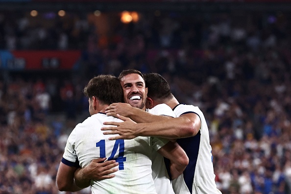 Le match entre la France et la Nouvelle-Zélande au Stade de France à Saint-Denis, le 8 septembre 2023. (Photo ANNE-CHRISTINE POUJOULAT/AFP via Getty Images)