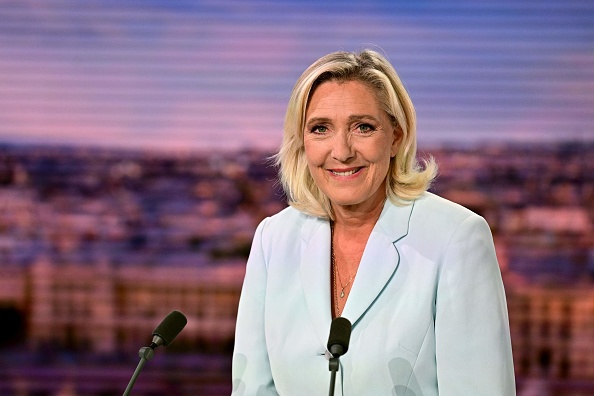 La dirigeante du Rassemblement national (RN) Marine Le Pen. (Photo MIGUEL MEDINA/AFP via Getty Images)