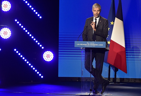 Le président de la région Auvergne-Rhône-Alpes Laurent Wauquiez a confirmé « suspendre » les travaux de sa région . (Photo THIERRY ZOCCOLAN/AFP via Getty Images)